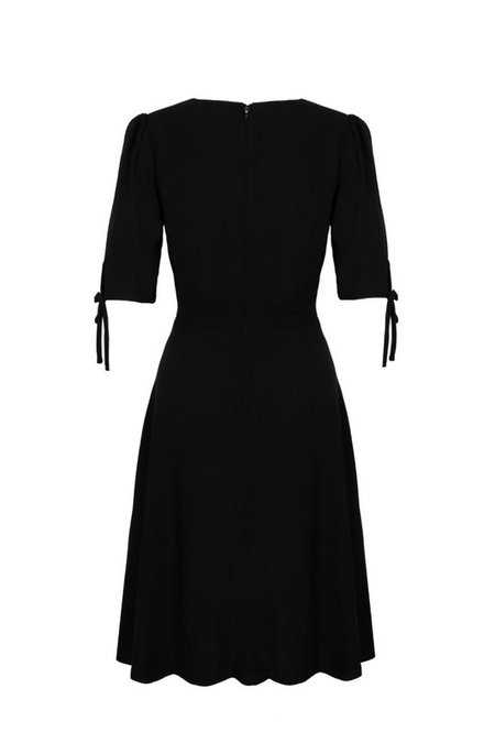 Robe mi-longue Rockabilly de Hell Bunny - Winnie Dress - XS à 4XL - pour Femme - noir - hell bunny - View 2
