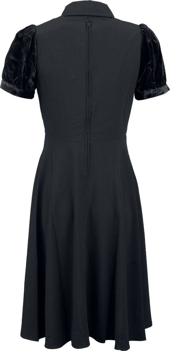 Robe mi-longue Rockabilly de Hell Bunny - Andrea Dress - XS à S - pour Femme - noir - hell bunny - View 2