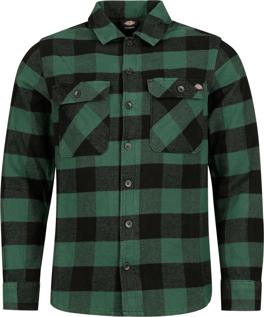 Chemise manches longues  de Dickies - Sacramento Shirt - S à XXL - pour Homme - vert/noir - Dickies