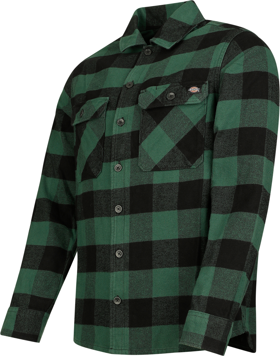 Chemise manches longues  de Dickies - Sacramento Shirt - S à XXL - pour Homme - vert/noir - Dickies - View 2