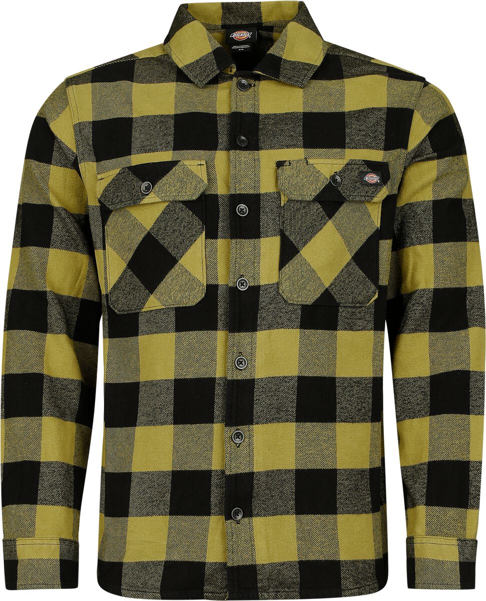 Chemise manches longues  de Dickies - Sacramento Shirt - S à XXL - pour Homme - jaune/noir - Dickies