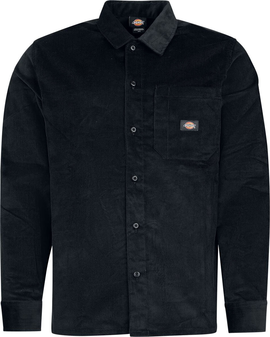 Chemise manches longues  de Dickies - Corduroy Shirt - S à XL - pour Homme - noir - Dickies