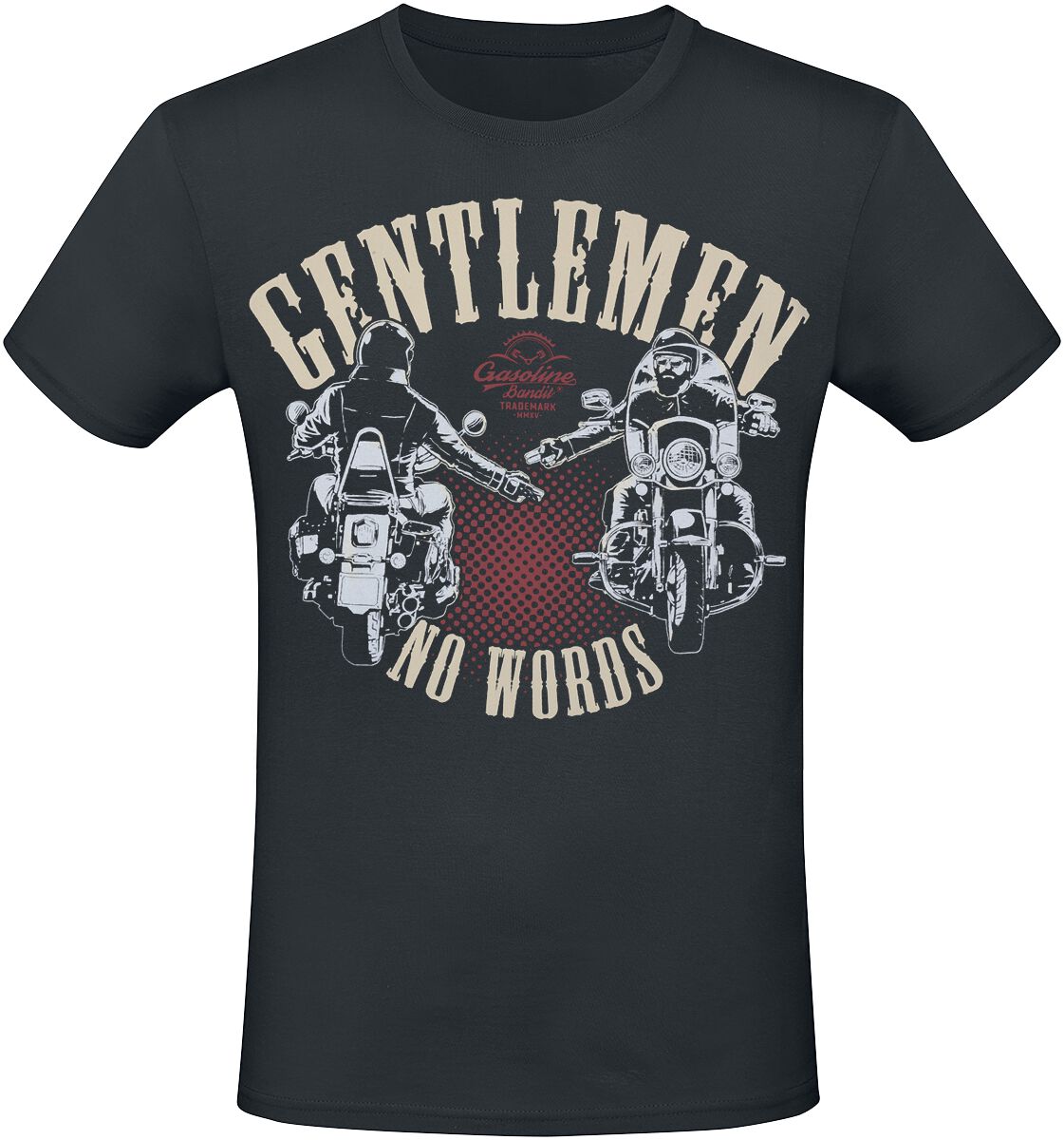 T-Shirt Manches courtes Rockabilly de Gasoline Bandit - No Words - S à 3XL - pour Homme - noir - Gasoline Bandit