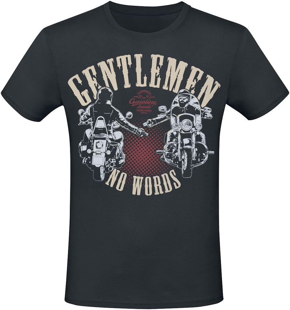 T-Shirt Manches courtes Rockabilly de Gasoline Bandit - No Words - S à 3XL - pour Homme - noir - Gasoline Bandit