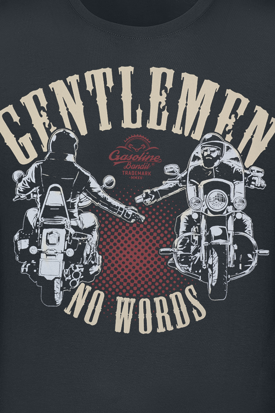 T-Shirt Manches courtes Rockabilly de Gasoline Bandit - No Words - S à 3XL - pour Homme - noir - Gasoline Bandit - View 2