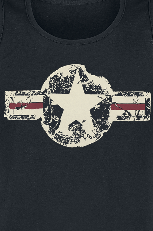Débardeur Rockabilly de Gasoline Bandit - USAF - Débardeur - S à 4XL - pour Homme - noir - Gasoline Bandit - View 2