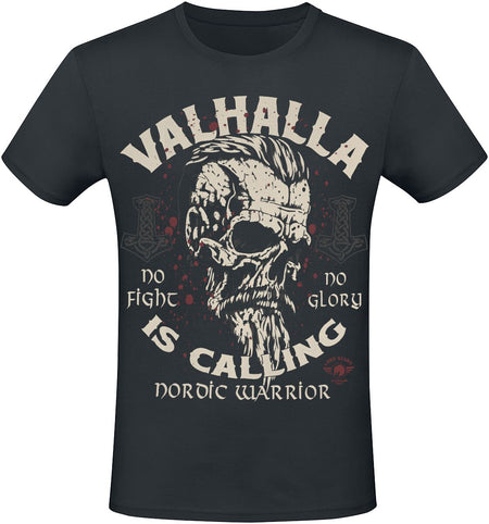 T-Shirt Manches courtes  de Lobo Negro - Valhalla Is Calling - S à 4XL - pour Homme - noir - Lobo Negro