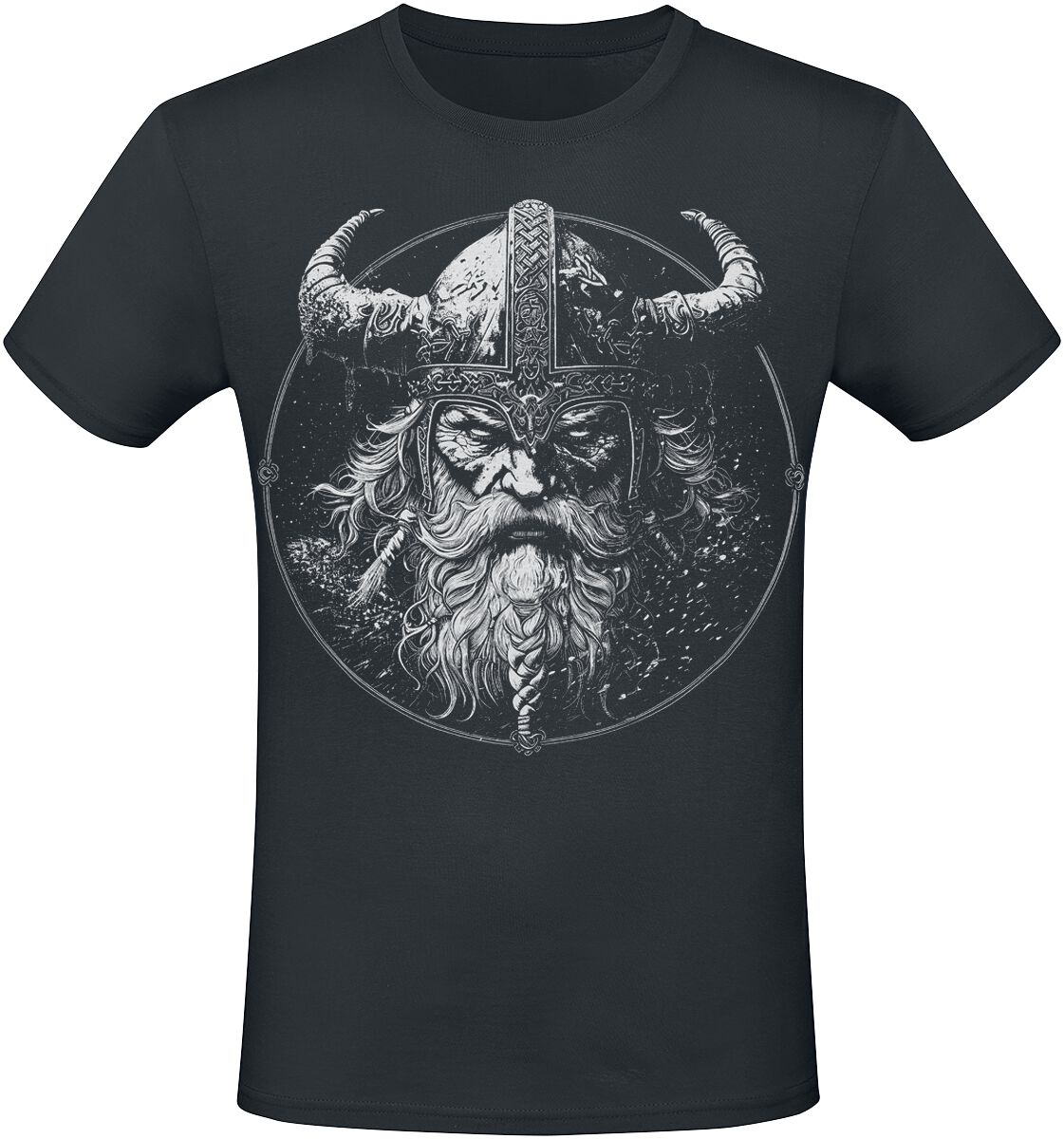 T-Shirt Manches courtes  de Lobo Negro - Viking King - S à L - pour Homme - noir - Lobo Negro