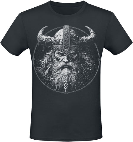 T-Shirt Manches courtes  de Lobo Negro - Viking King - S à L - pour Homme - noir - Lobo Negro