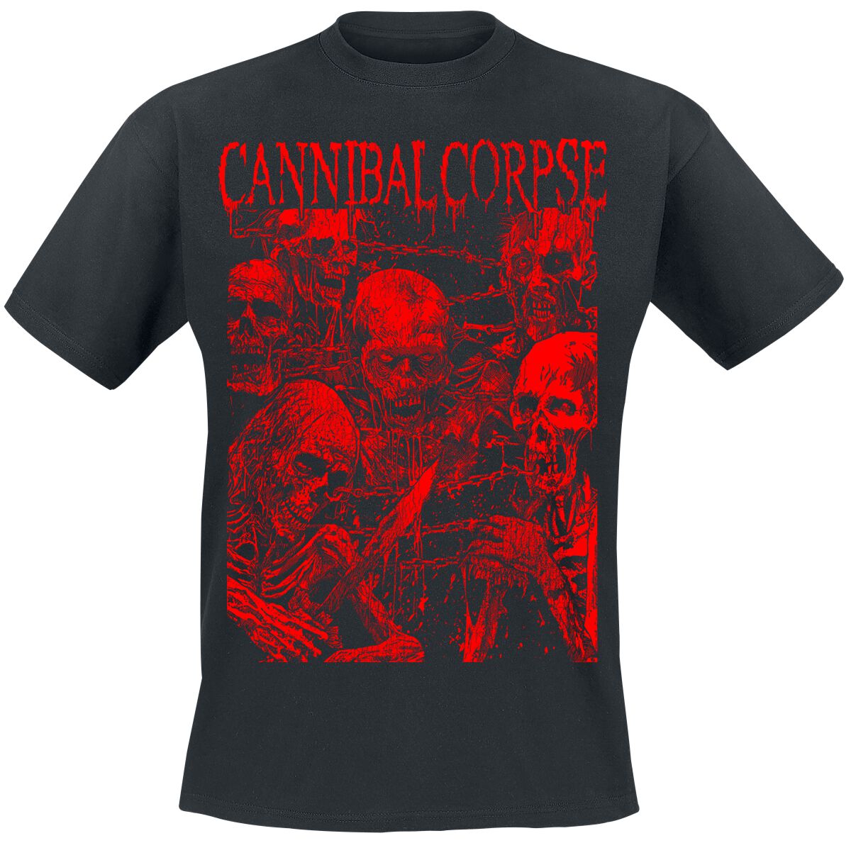 T-Shirt Manches courtes  de Cannibal Corpse - Undead March - S à XXL - pour Homme - noir - Cannibal Corpse