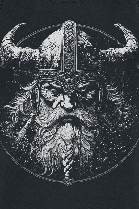 Débardeur  de Lobo Negro - Viking King - S à 4XL - pour Homme - noir - Lobo Negro - View 2