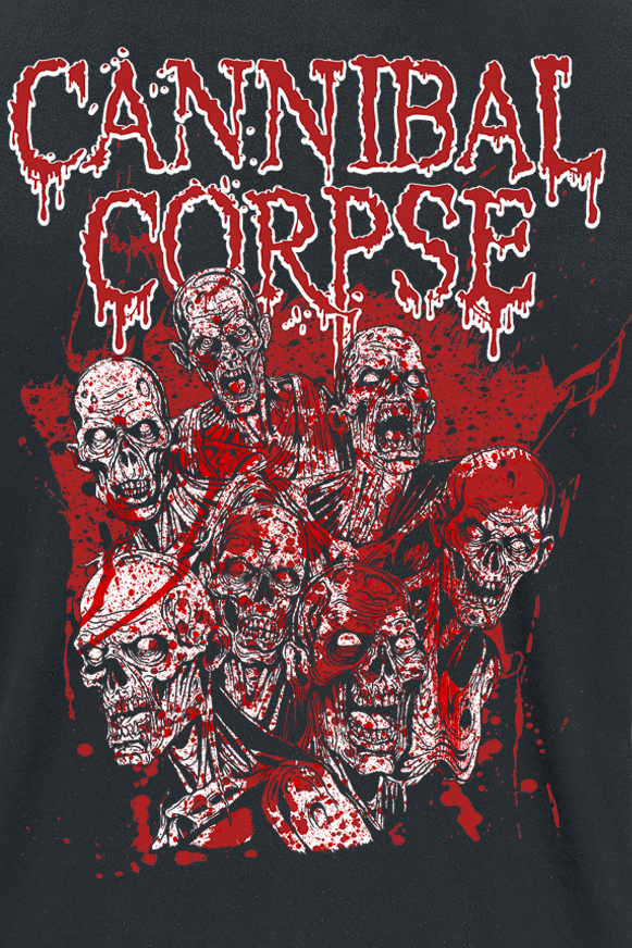 T-Shirt Manches courtes  de Cannibal Corpse - Horde - S à XXL - pour Homme - noir - Cannibal Corpse - View 2