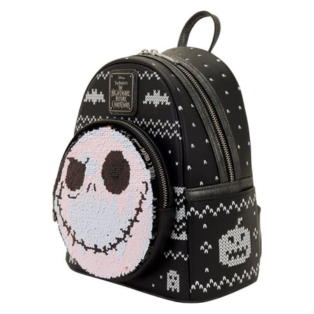 Mini Sac À Dos Disney de L'Étrange Noël De Monsieur Jack - Loungefly - Jack - pour Unisexe - noir/blanc - L'Étrange Noël De Monsieur Jack