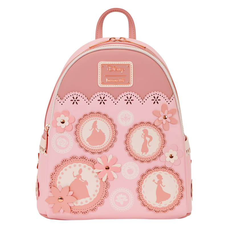 Mini Sac À Dos Disney de Walt Disney - Loungefly - Stained Glass Princesses - pour Unisexe - rose/blanc - Walt Disney - View 2