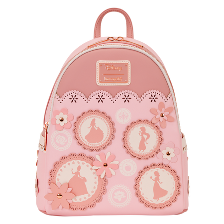 Mini Sac À Dos Disney de Walt Disney - Loungefly - Stained Glass Princesses - pour Unisexe - rose/blanc - Walt Disney - View 2