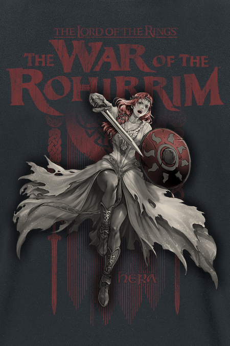 T-Shirt Manches courtes  de Le Seigneur Des Anneaux - La Guerre des Rohirrim - Hera - S à 4XL - pour Homme - noir - Le Seigneur Des Anneaux - View 2