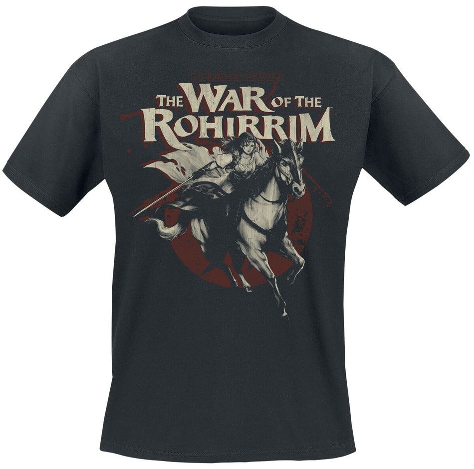 T-Shirt Manches courtes  de Le Seigneur Des Anneaux - La Guerre des Rohirrim - Hera à Cheval - S à 5XL - pour Homme - noir - Le Seigneur Des Anneaux