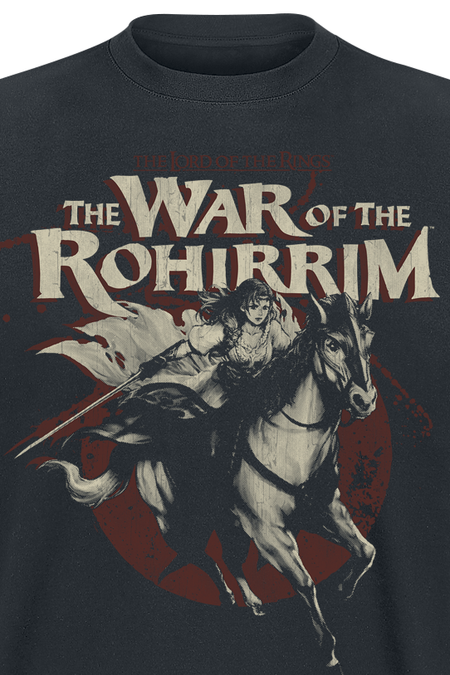 T-Shirt Manches courtes  de Le Seigneur Des Anneaux - La Guerre des Rohirrim - Hera à Cheval - S à 5XL - pour Homme - noir - Le Seigneur Des Anneaux - View 2