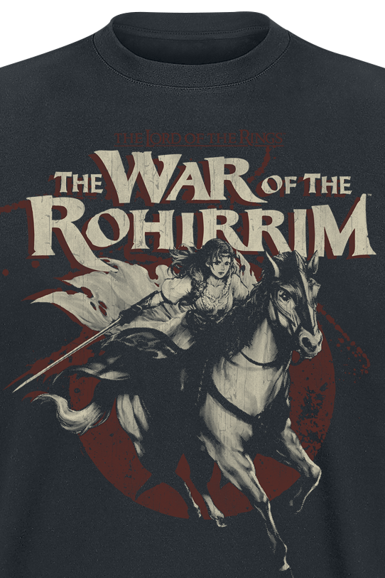 T-Shirt Manches courtes  de Le Seigneur Des Anneaux - La Guerre des Rohirrim - Hera à Cheval - S à 5XL - pour Homme - noir - Le Seigneur Des Anneaux - View 2