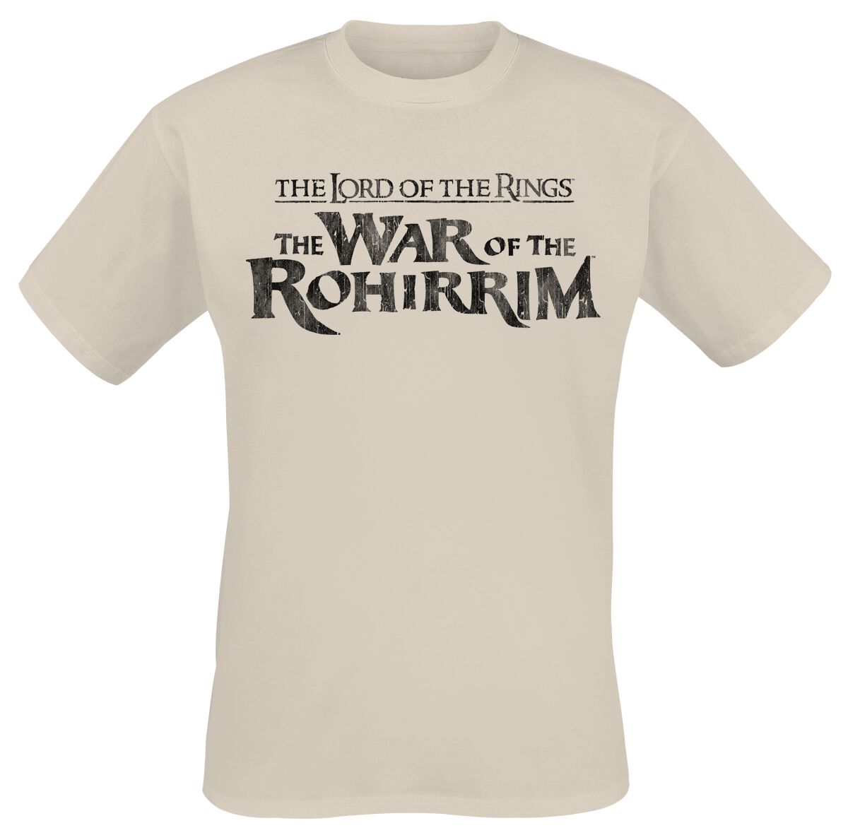 T-Shirt Manches courtes  de Le Seigneur Des Anneaux - La Guerre des Rohirrim - Blasons de Riddemark - S à 4XL - pour Homme - sable - Le Seigneur Des Anneaux