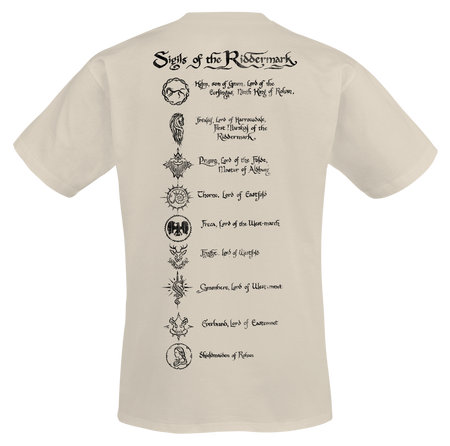 T-Shirt Manches courtes  de Le Seigneur Des Anneaux - La Guerre des Rohirrim - Blasons de Riddemark - S à 4XL - pour Homme - sable - Le Seigneur Des Anneaux - View 2