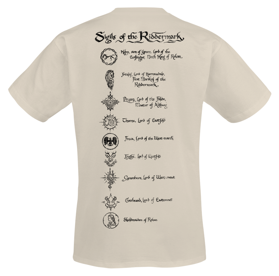 T-Shirt Manches courtes  de Le Seigneur Des Anneaux - La Guerre des Rohirrim - Blasons de Riddemark - S à 4XL - pour Homme - sable - Le Seigneur Des Anneaux - View 2