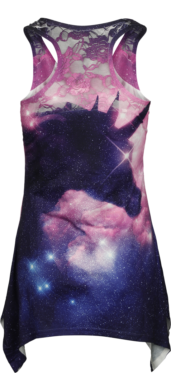 Top Rockabilly de Innocent - Unicorn Galaxy Lace Panel Vest - S à 3XL - pour Femme - multicolore - innocent - View 2
