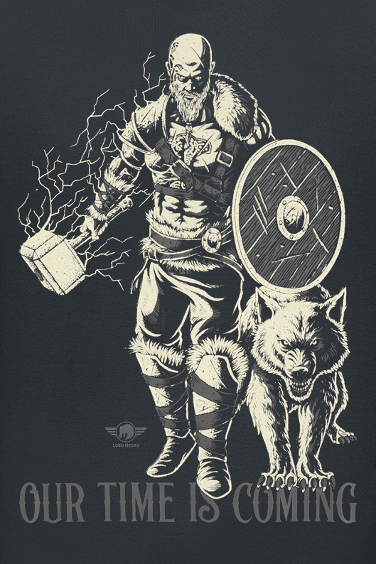 T-Shirt Manches courtes  de Lobo Negro - Our Time Is Coming - S à XXL - pour Homme - noir - Lobo Negro - View 2