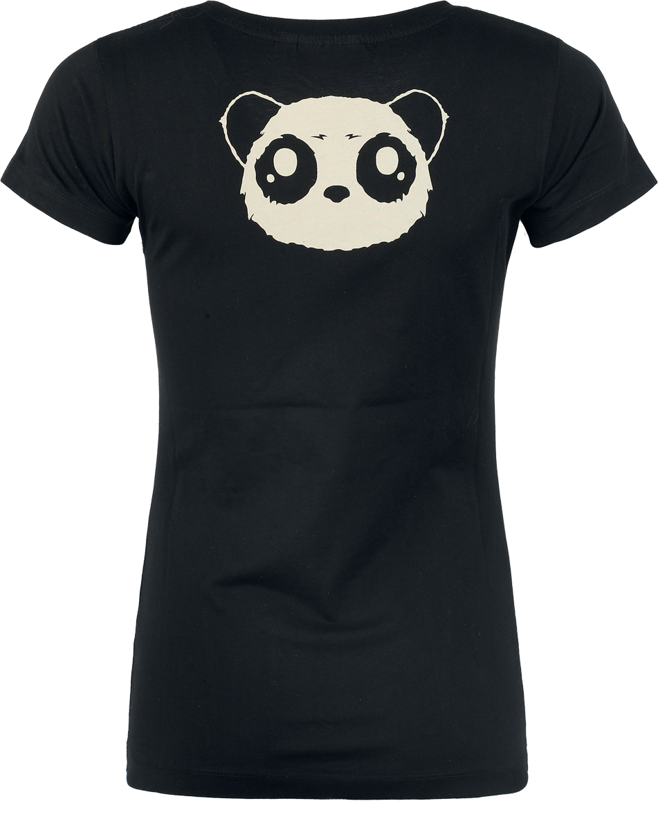 T-Shirt Manches courtes Gothic de Killer Panda - Death Metal Panda - T-shirt - XS à L - pour Femme - noir - Killer Panda - View 2