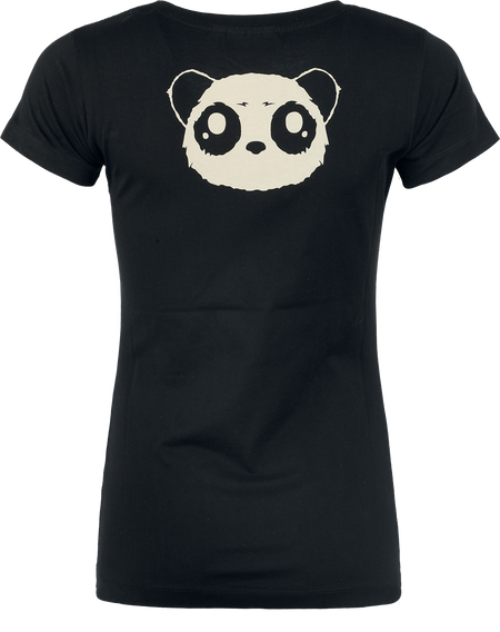 T-Shirt Manches courtes Gothic de Killer Panda - Death Metal Panda - T-shirt - XS à L - pour Femme - noir - Killer Panda - View 2