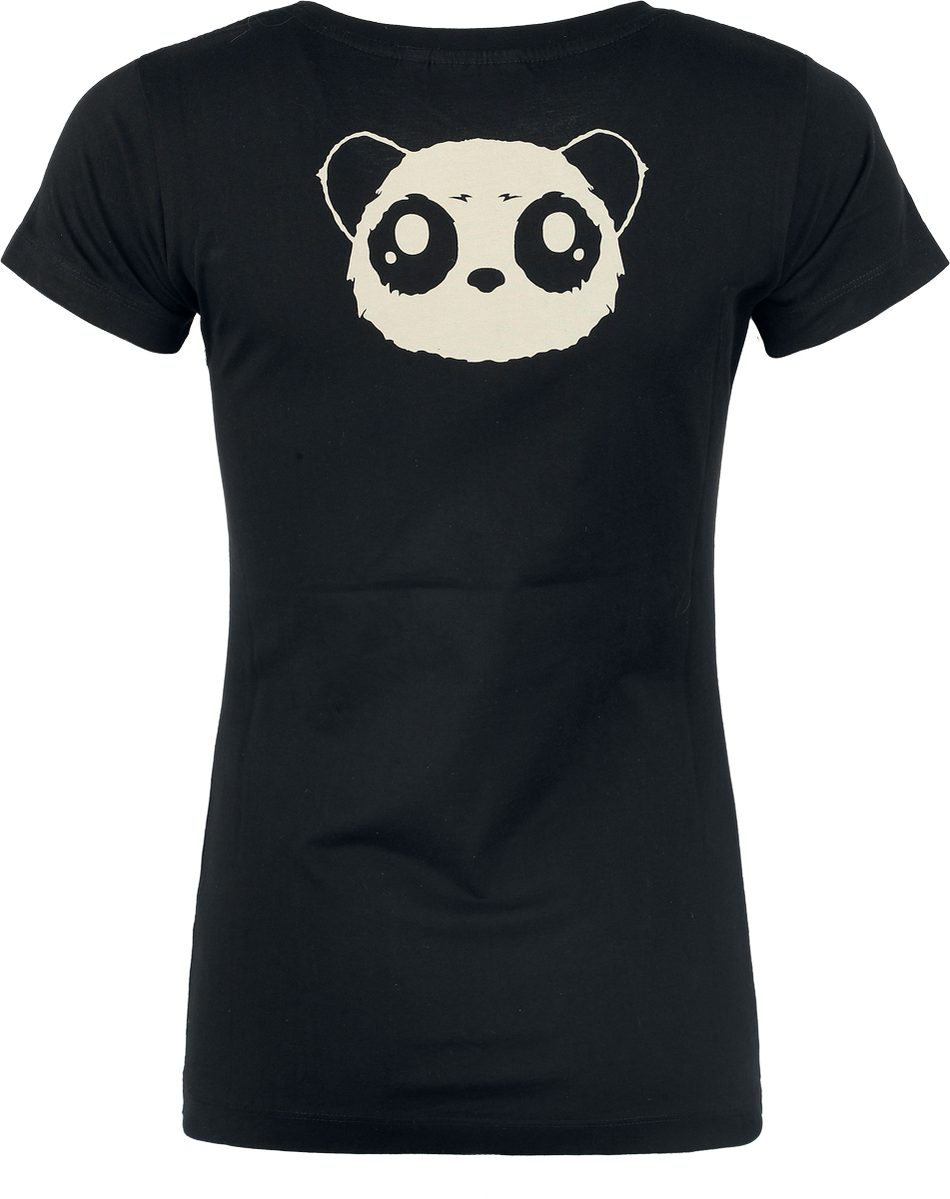 T-Shirt Manches courtes Gothic de Killer Panda - Death Metal Panda - T-shirt - XS à L - pour Femme - noir - Killer Panda - View 2