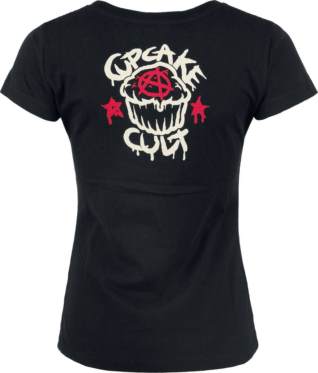 T-Shirt Manches courtes  de Cupcake Cult - Comic Bunny - T-Shirt - S à XXL - pour Femme - noir - Cupcake Cult - View 2