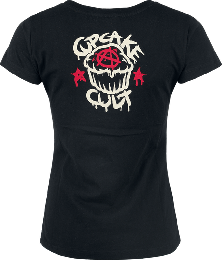 T-Shirt Manches courtes  de Cupcake Cult - Comic Bunny - T-Shirt - S à XXL - pour Femme - noir - Cupcake Cult - View 2