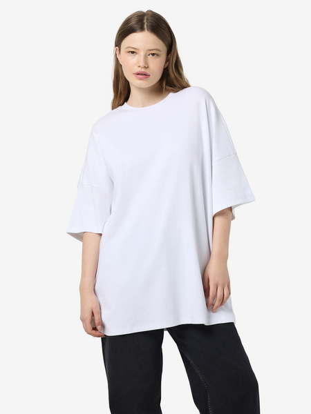 Robe courte  de Noisy May - NMMOCCA 2/4 BOXY JRS FWD NOOS - Robe T-Shirt - XS à M - pour Femme - blanc - Noisy May - View 2