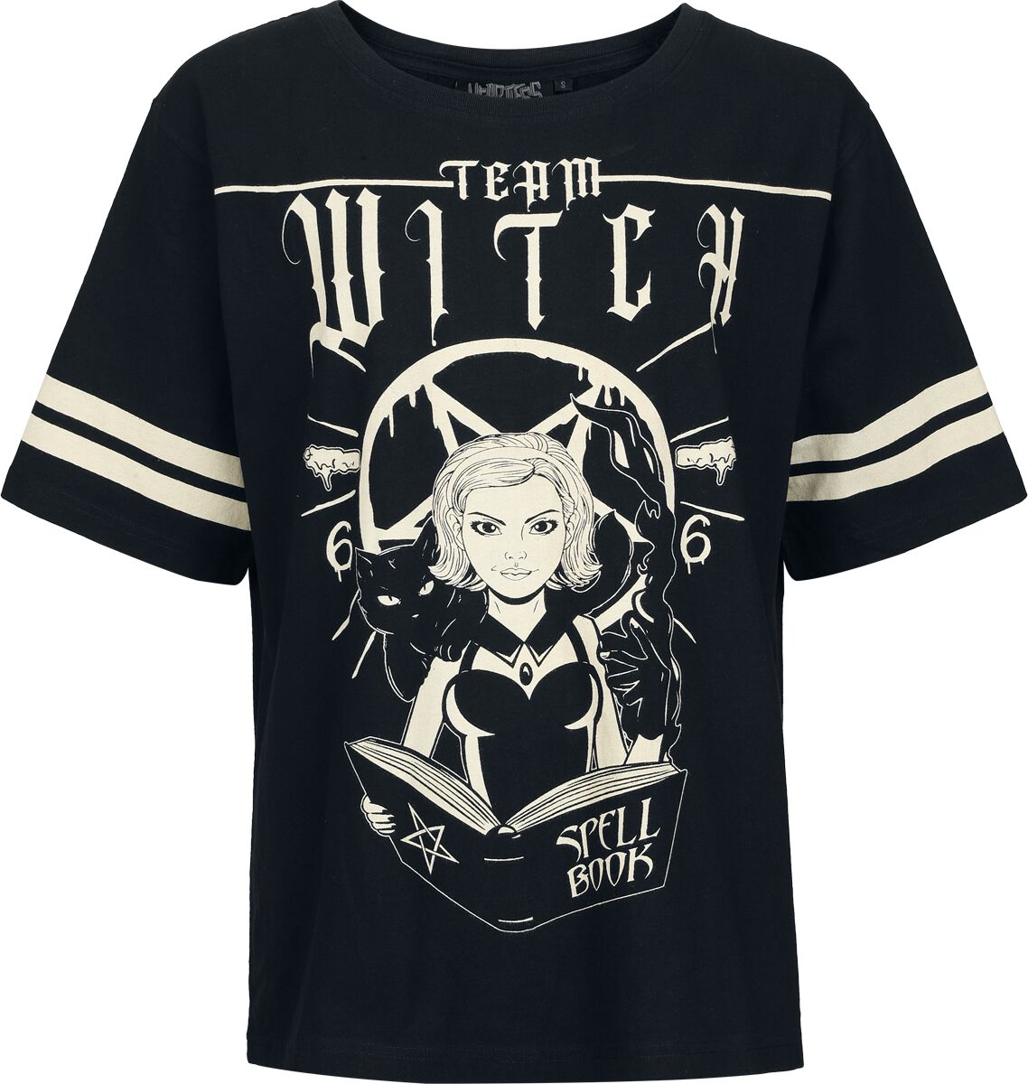 T-Shirt Manches courtes Gothic de Heartless - Team Witch Top - S à XL - pour Femme - noir - Heartless