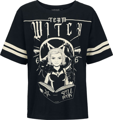 T-Shirt Manches courtes Gothic de Heartless - Team Witch Top - S à XL - pour Femme - noir - Heartless