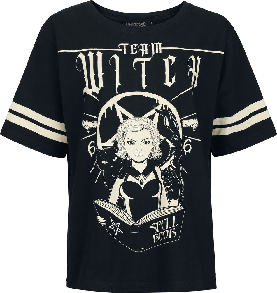 T-Shirt Manches courtes Gothic de Heartless - Team Witch Top - S à XL - pour Femme - noir - Heartless