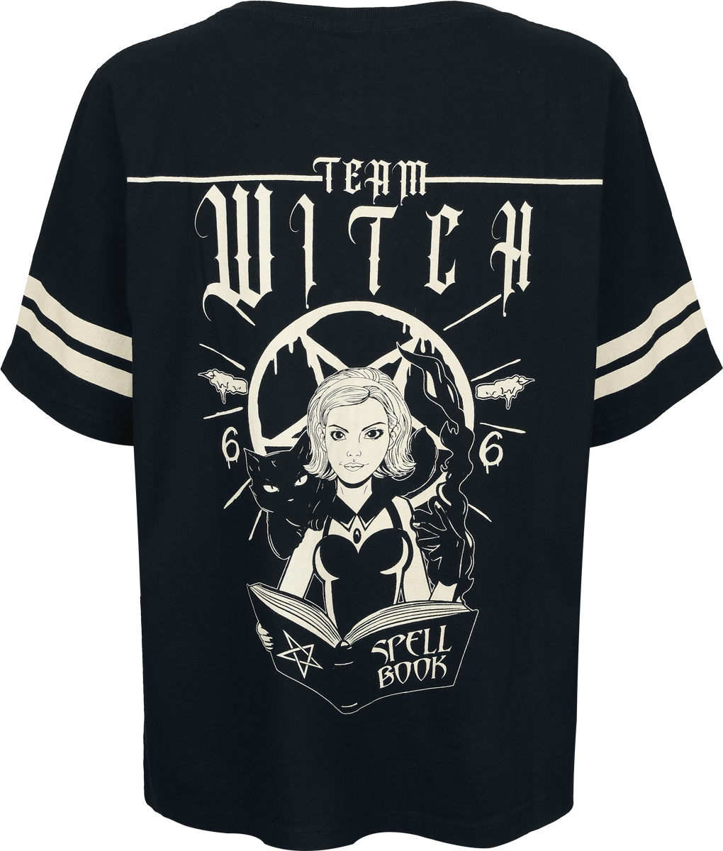 T-Shirt Manches courtes Gothic de Heartless - Team Witch Top - S à L - pour Femme - noir - Heartless - View 2