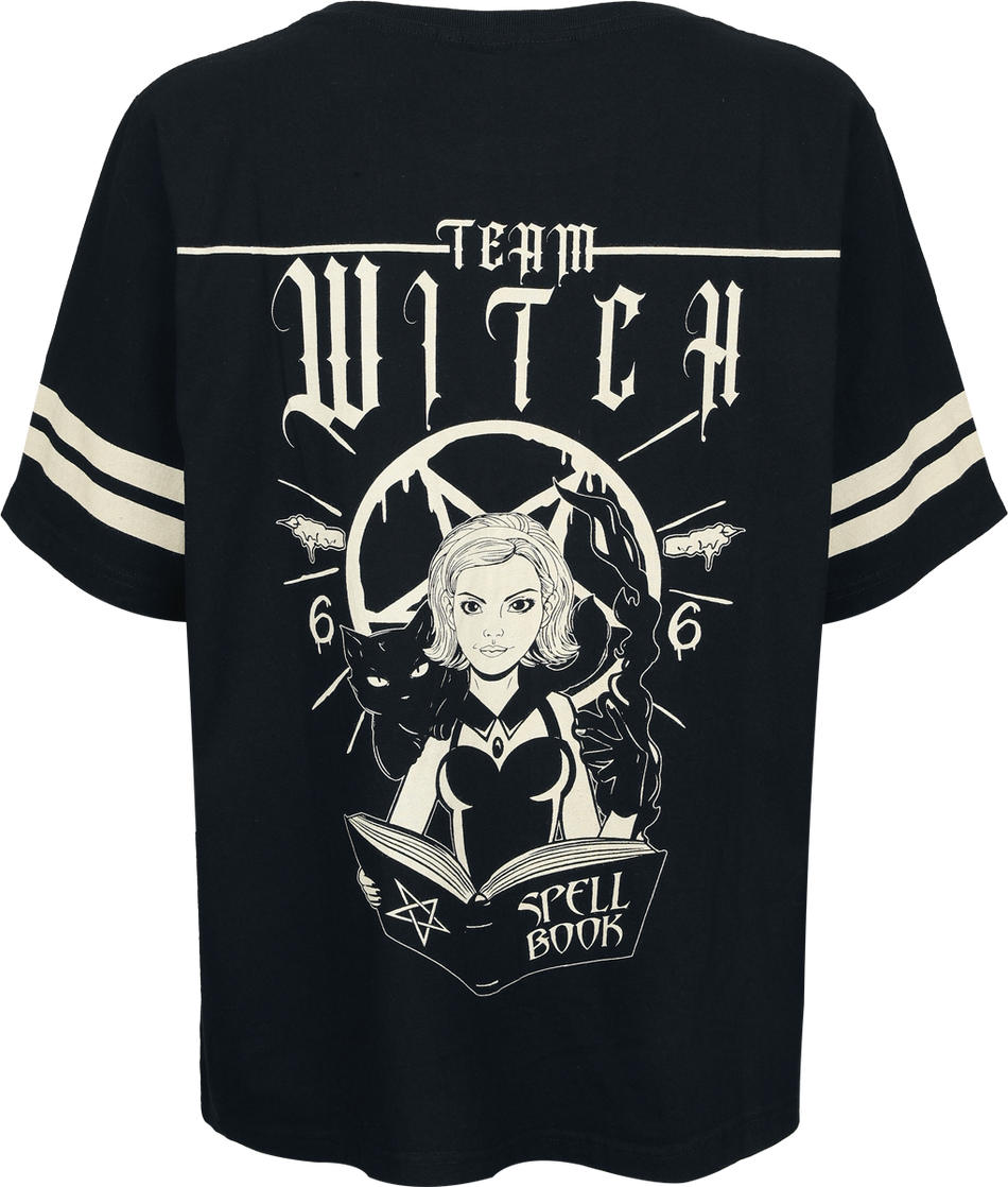 T-Shirt Manches courtes Gothic de Heartless - Team Witch Top - S à L - pour Femme - noir - Heartless - View 2