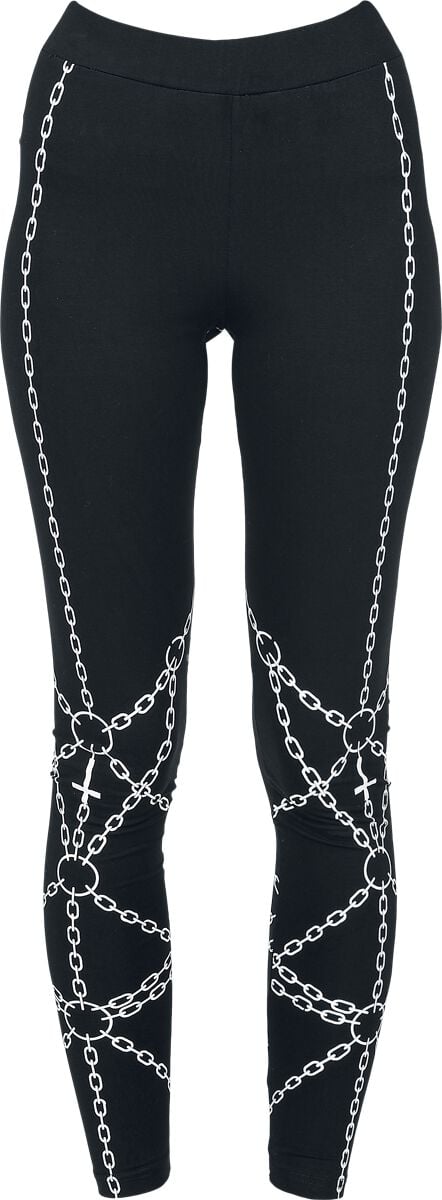 Legging Gothic de Heartless - Enchained Leggings - S à L - pour Femme - noir - Heartless