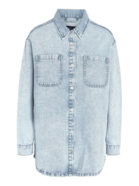 Chemise en jean  de Noisy May - NMalva L/S Denim Shacket AZ352LB NOOS - XS à XL - pour Femme - bleu - Noisy May