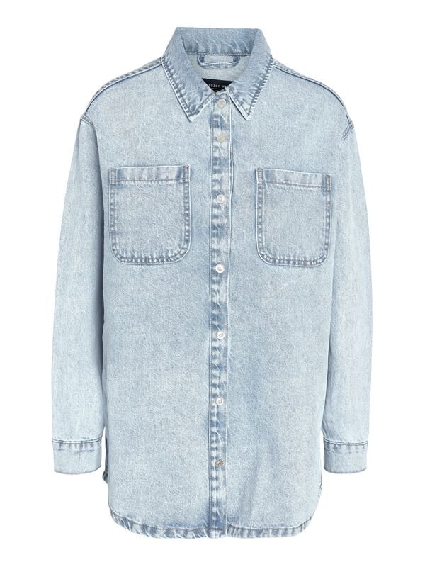 Chemise en jean  de Noisy May - NMalva L/S Denim Shacket AZ352LB NOOS - XS à XL - pour Femme - bleu - Noisy May