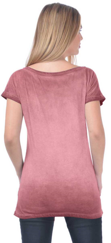 T-Shirt Manches courtes  de Outer Vision - Skeleton Lovers - T-Shirt - S à XL - pour Femme - rose clair - Outer Vision - View 2