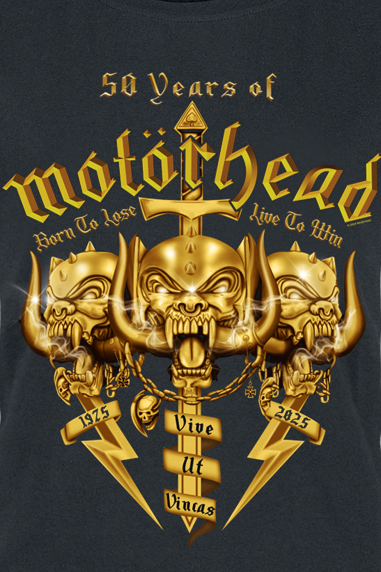 T-Shirt Manches courtes  de Motörhead - 50 Years Of Motörhead - S à 3XL - pour Femme - noir - Motörhead - View 2