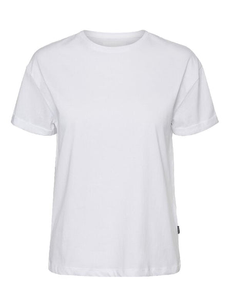 T-Shirt Manches courtes  de Noisy May - NMBRANDY S/S TOP NOOS - XS à M - pour Femme - blanc - Noisy May