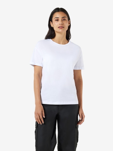 T-Shirt Manches courtes  de Noisy May - NMBRANDY S/S TOP NOOS - XS à M - pour Femme - blanc - Noisy May - View 2