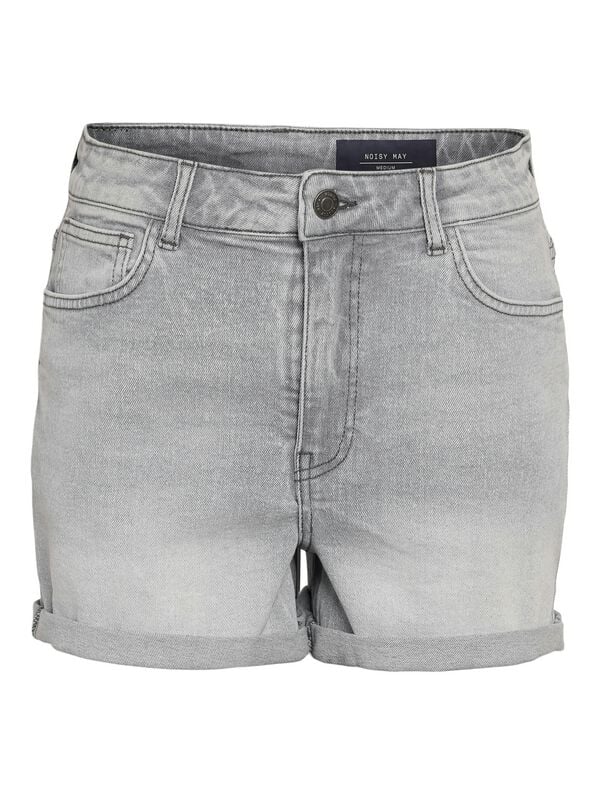 Short  de Noisy May - NMMONI HW DNM SHORTS AZ277LG NOOS - XS à XL - pour Femme - gris - Noisy May