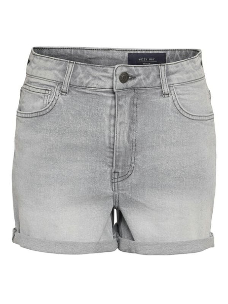 Short  de Noisy May - NMMONI HW DNM SHORTS AZ277LG NOOS - XS à XL - pour Femme - gris - Noisy May