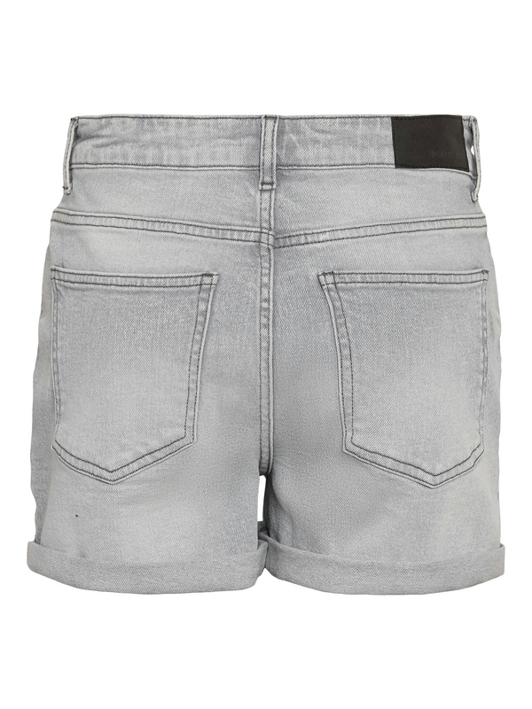Short  de Noisy May - NMMONI HW DNM SHORTS AZ277LG NOOS - XS à XL - pour Femme - gris - Noisy May - View 2
