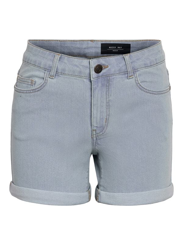 Short  de Noisy May - NMDEBBY NW SLIM SHORTS VI520LB NOOS - XS à L - pour Femme - bleu - Noisy May